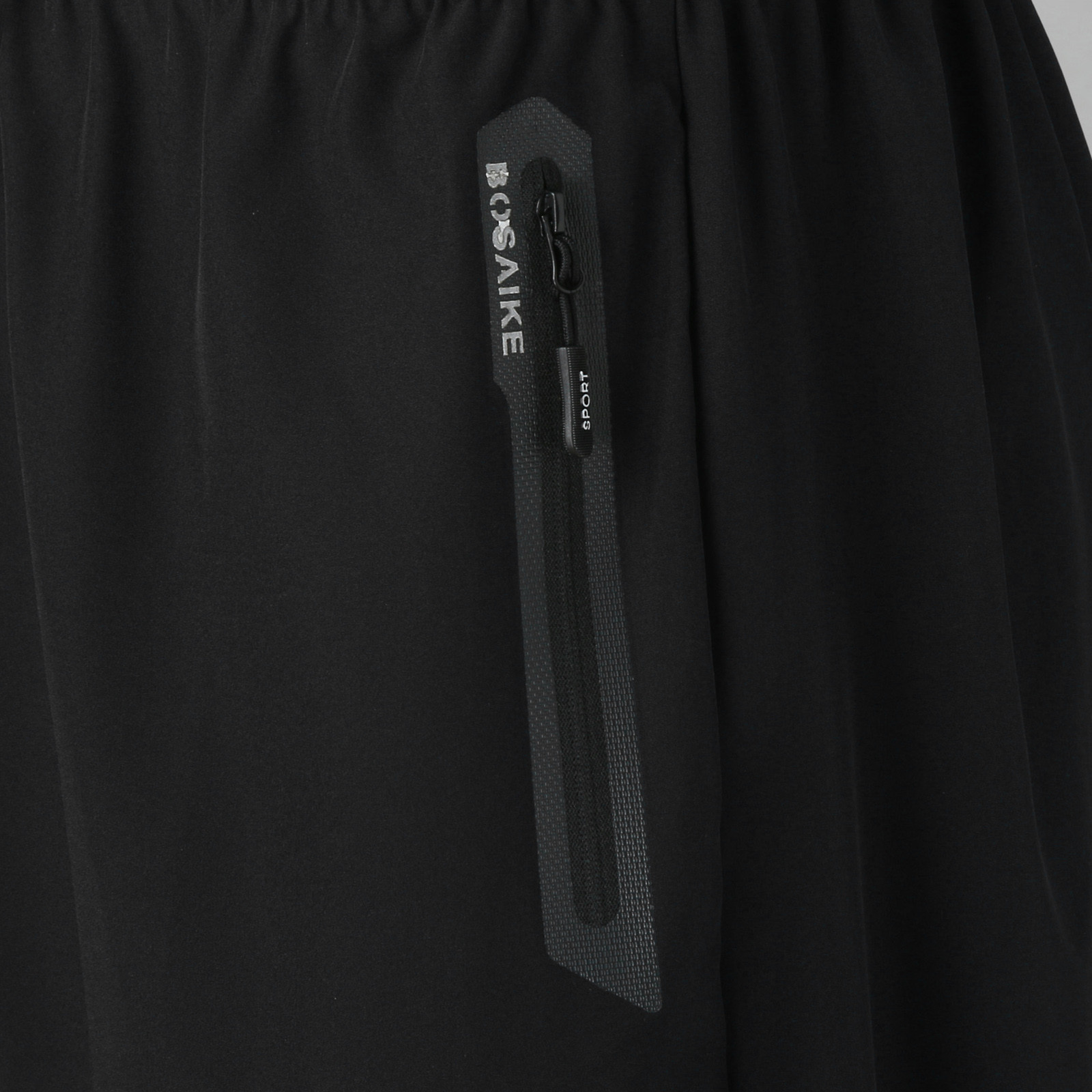 thumbnail image 4 of Pantalones cortos deportivos de verano para hombre, de secado rápido, con cordón, bolsillo con cremallera pegada, poliéster, ropa informal para exterior, 1 par., 4 of 8